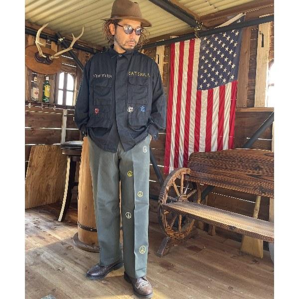 THRIFTY LOOK / MEMORIAL HAND EMBROIDERY BDU FATIGUE JACKET THRIFTY LOOK / MEMORIAL HAND EMBROIDERY BDU FATIGUE JACKET