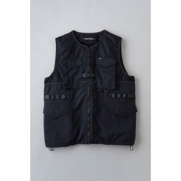 UNCROWD/アンクラウド MESH VEST/メッシュベスト 2302・BLACK 5cm MESH