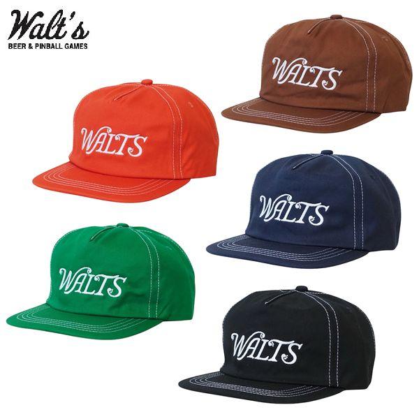 WALT'S BAR/ワルツ・バー WALTS LOGO WHITE STITCH CAP・5color | 