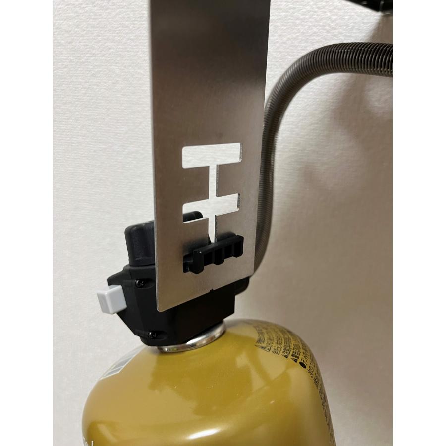 スノーピーク フラットバーナー用 アシナガプレート 器具栓延長