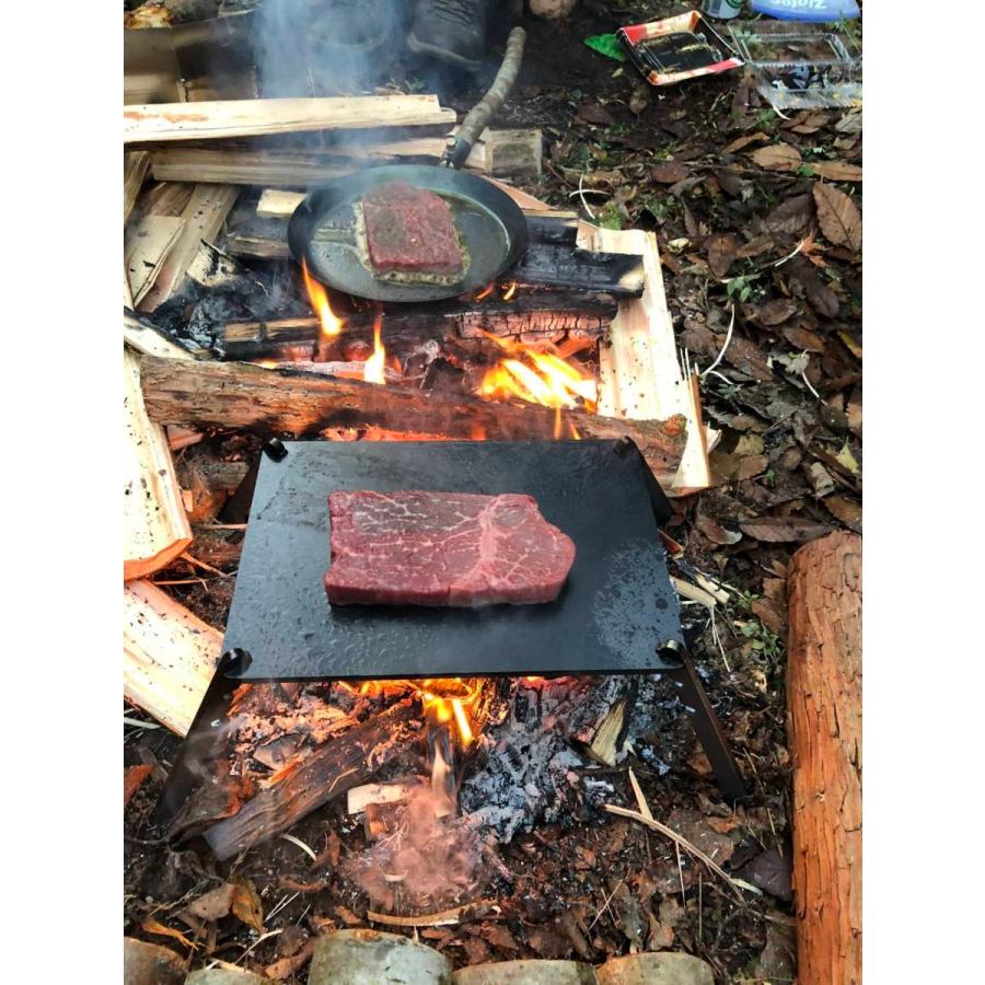 極厚鉄板  イワタニ 炉端サイズ ブッシュクラフト 山キャンプ バーベキュー(44) |  | 02