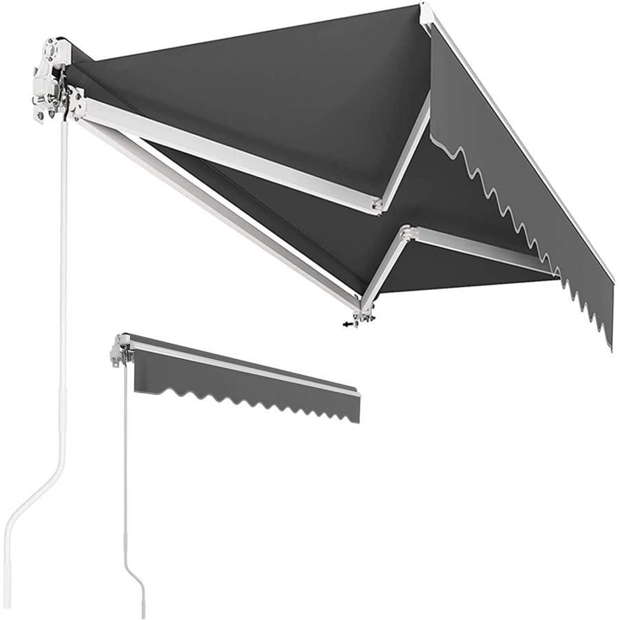 正規品 日よけシェード オーニングテント テラス屋根，屋外手動格納式サンシェード、壁掛け式窓ドアシェルターパーゴラ、防水＆耐紫外線＆耐熱、商業/家庭用庭の日除け 【GMS6522626402】(22957円)