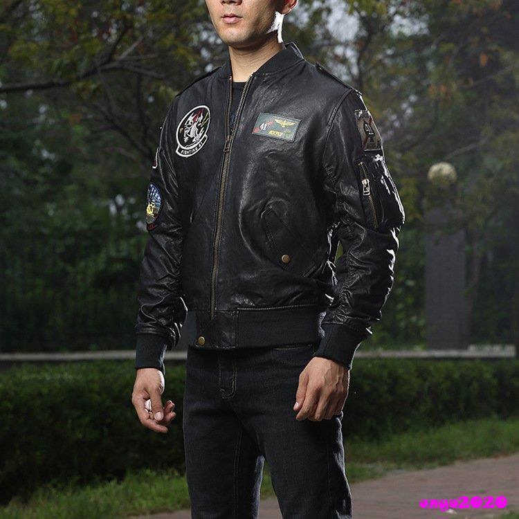 本革バイクジャケット 本革ジャケット 羊革 ライダースジャケット バイク用 革ジャケット　革ジャン レザージャケット メンズ バイクウェア ジャケット QG1438869542(14212円)