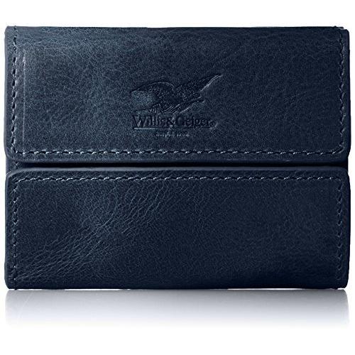 速達メール便送料無料 ウィリスアンドガイガー 三つ折財布 メンズ コンパクト 1万円札ジャストサイズ カード3枚 Mj5952 ネイビー 残りわずか 在庫限り超価格 Www Skylanceronline Com