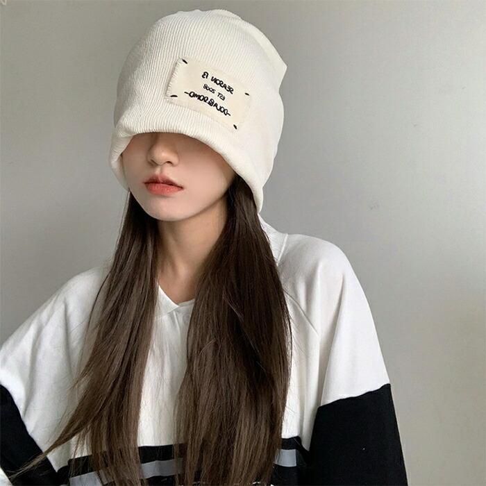 2022年 新作 韓流 ニット帽 ゆったり ボリューム感 大人のニット帽