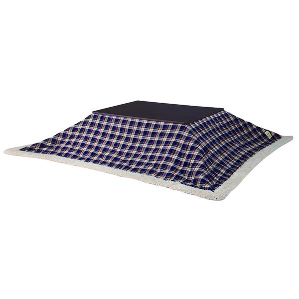 東谷 薄掛けコタツ布団 長方形 KK-104 W190×D230 ブルー : French