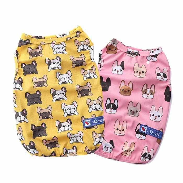 夏 ペット服 クール 接触冷感ひんやり 冷却フレブル タンクトップ