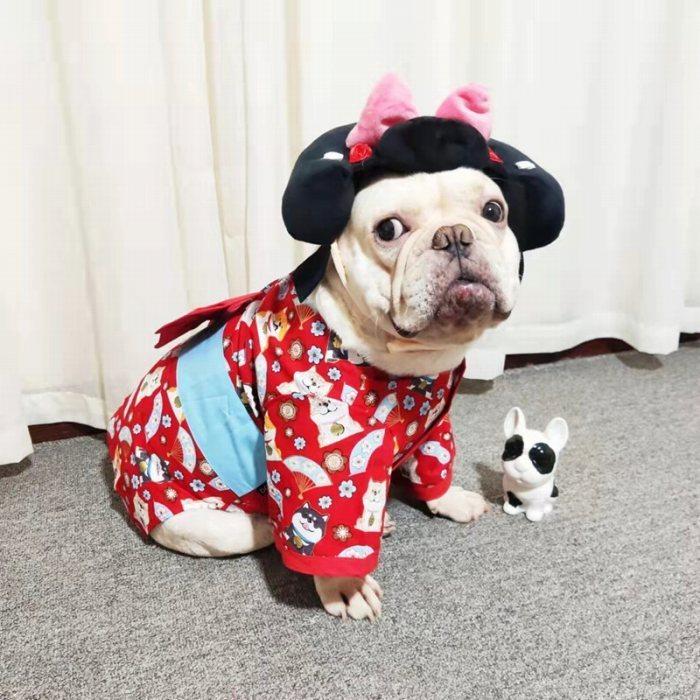 フレンチブルドック服 犬 着物 浴衣 晴れ着 袴 正月 フレンチ