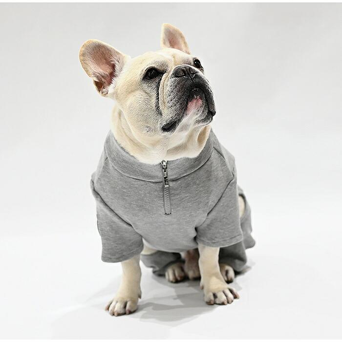 裏起毛 ロンパース 犬服 フレブル フレンチブルドッグ 着丈 調整可能