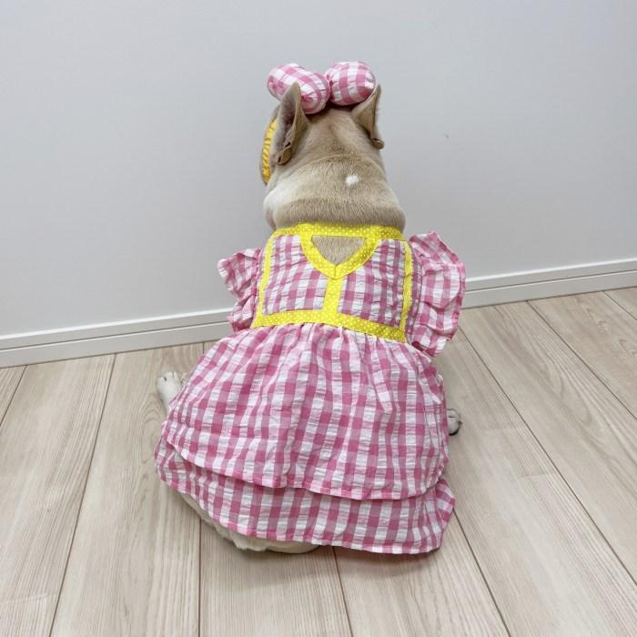 フレンチブルドック 犬服 春 夏 ワンピース 服 中型犬 小型犬 フレブル