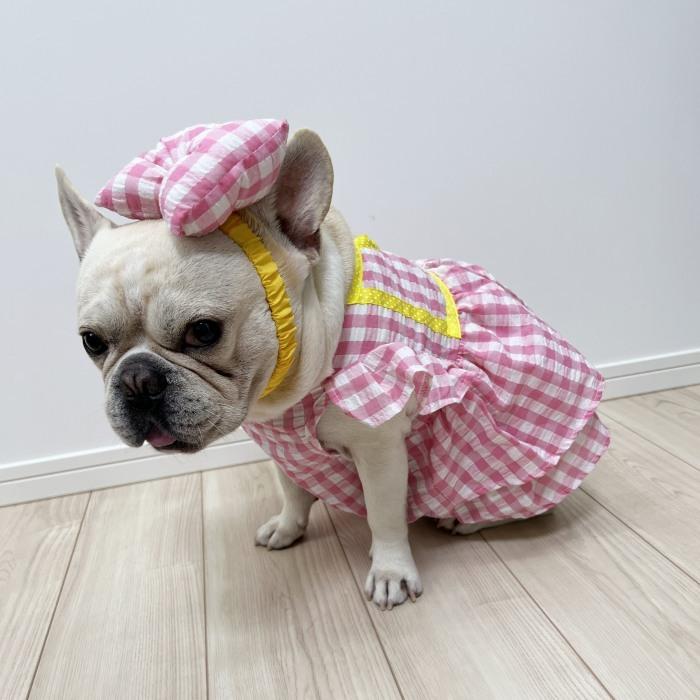 フレンチブルドック 犬服 春 夏 ワンピース 服 中型犬 小型犬 フレブル