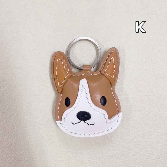 本革 キーホルダー フレンチブルドッグ 雑貨 グッズ キーホルダー アニマル 動物 犬 コーギー  犬 キーリング バッグチャーム KM592G｜french-french｜13