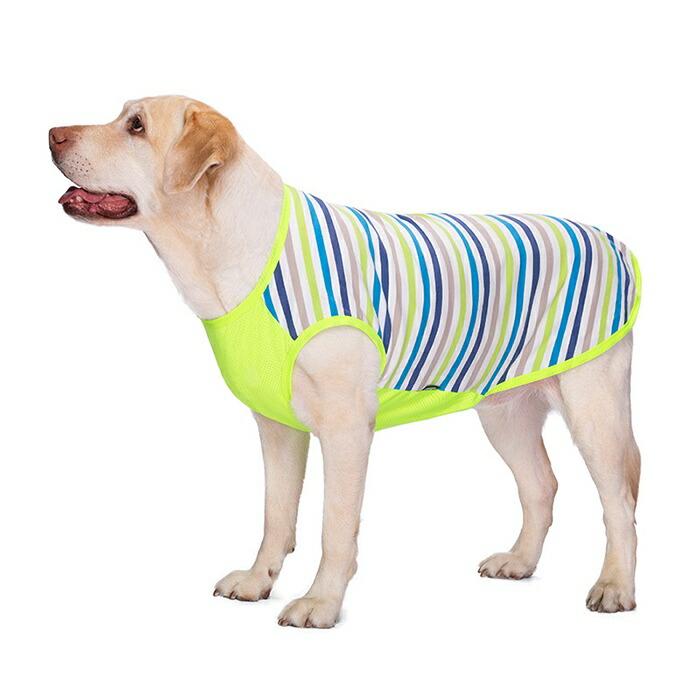 シ*」様 ALPHAICON 犬用 ボーダー柄 ウェア　夏　メッシュ 大型犬 タンクトップ 服 夏 メッシュ ボーダー柄 7サイズ展開
