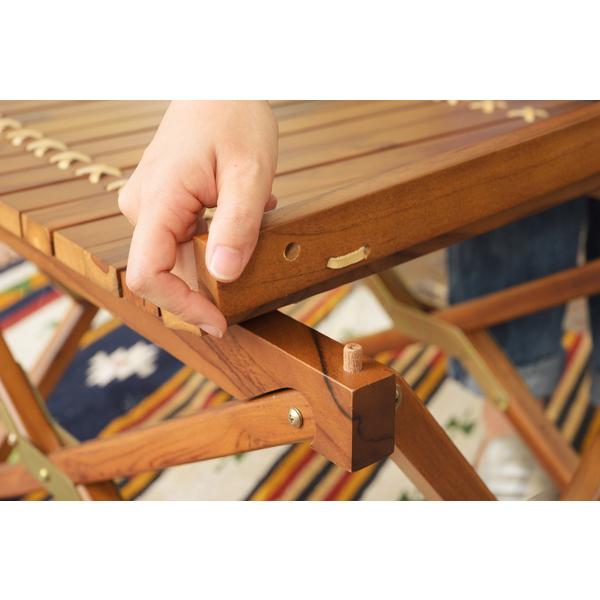 東谷 フォールディングテーブル SS W65×D45×H40 ブラウン : French