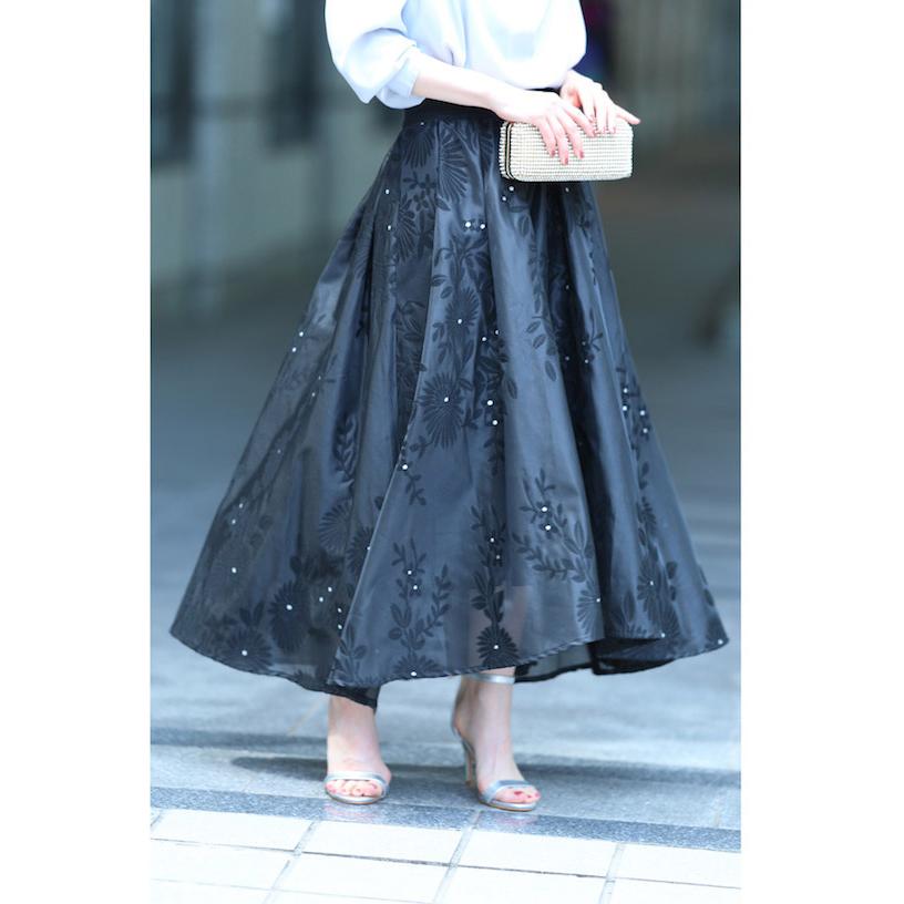 cawaii SからL/2Lから3L対応 FRENCH PAVE 煌く蛍スカート : CAWAII