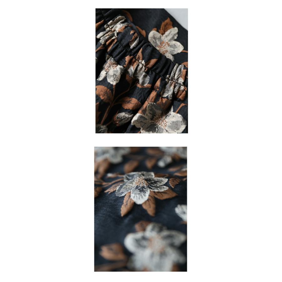 フォクシー FOXEY 21年製 ベルフレア Bell Flare スカート ひざ丈 ロゴ