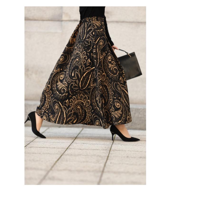 CAWAII 大人シックに魅せるペイズリー柄スカート : f00002 : CAWAII  