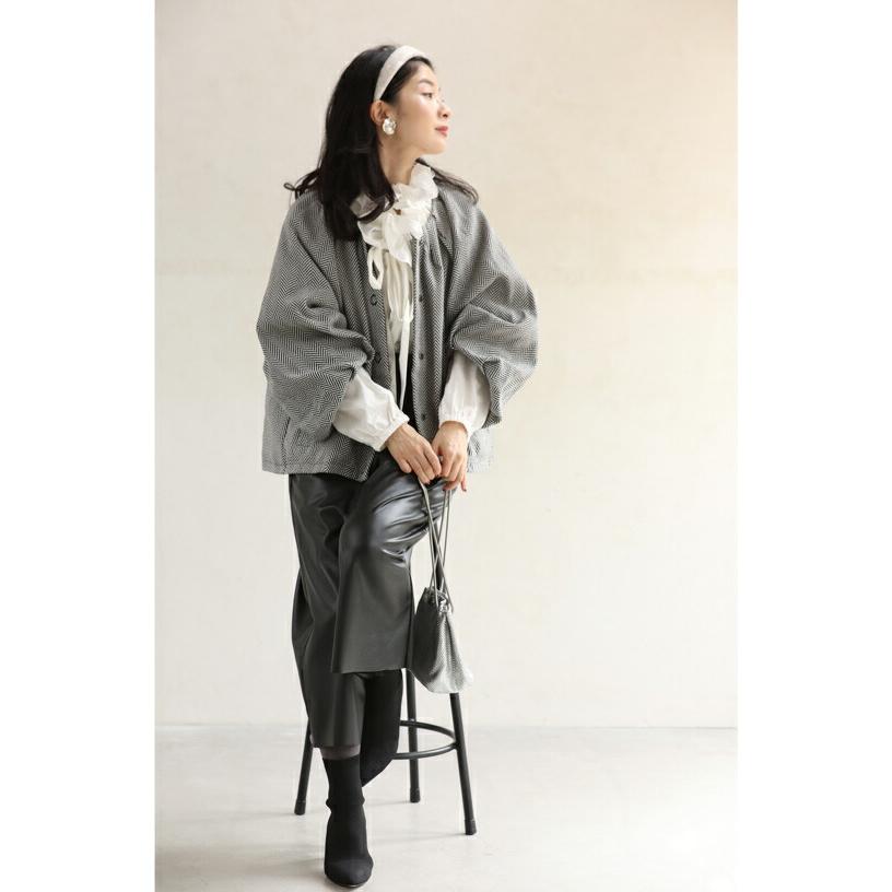 Sから3L対応 袖をチラ見せ ポワン ショートアウター : CAWAII - 通販