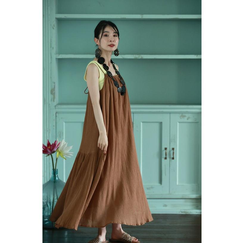 暑い夏をさらりと過ごすインド綿キャミワンピース : CAWAII - 通販