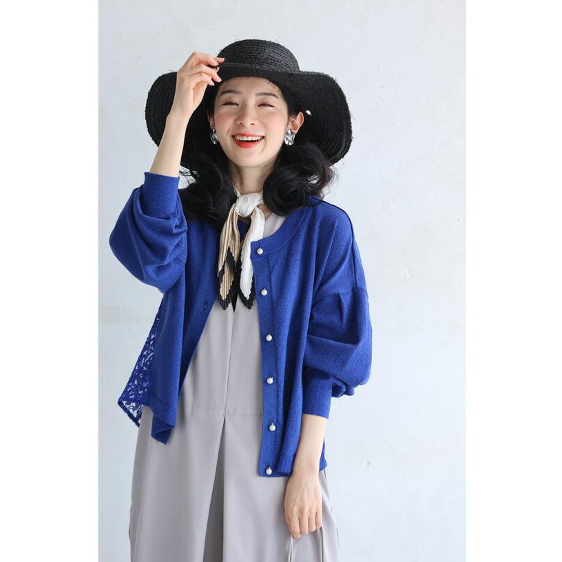 バックレースの細やかラメニットカーディガン : CAWAII - 通販 - Yahoo