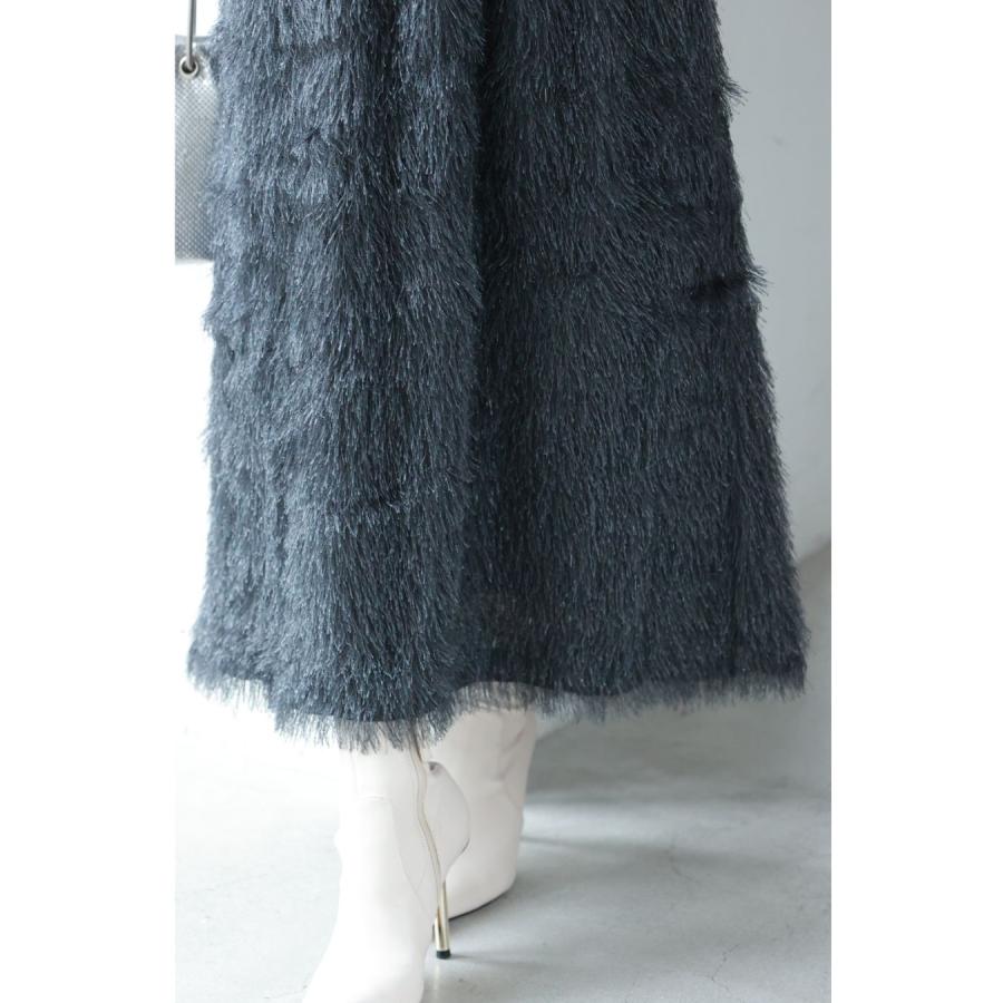 再入荷10月17日 ふわふわシャギーのストレートミディアムスカート cawaii S~L対応 fbk00050od ウエストゴム ラメ感 スッキリ見え チャコールグレー オシャレ 個性的 大人可愛い エレガント 上品 秋服 秋物 冬服 冬物 楽ちん レディース ファッション ミセス 30代 40代 50代 SからL対応 ふわふわシャギーのストレートミディアムスカート : CAWAII