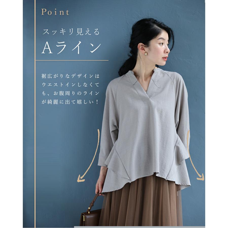 SからM対応 シワになりにくい 快適リネン見えブラウス : CAWAII - 通販 