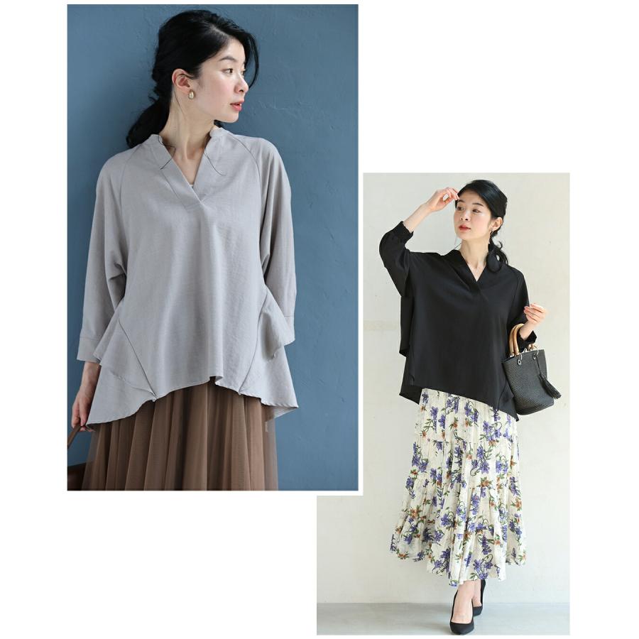 SからM対応 シワになりにくい 快適リネン見えブラウス : CAWAII - 通販