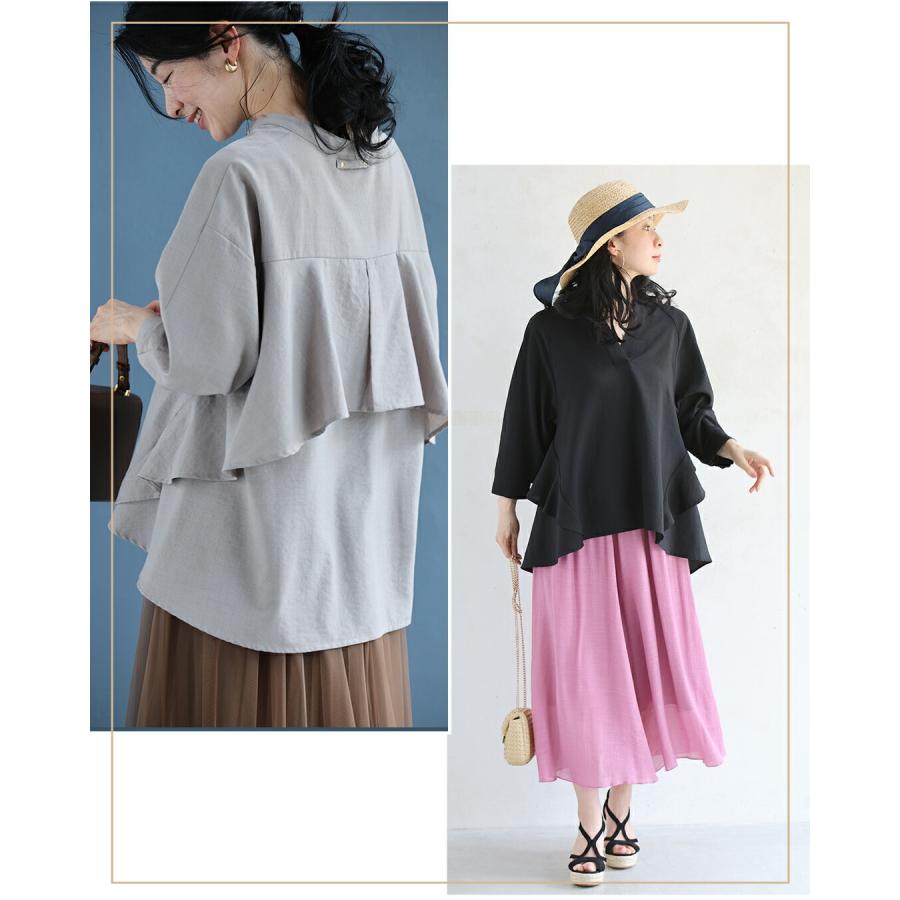 SからM対応 シワになりにくい 快適リネン見えブラウス : CAWAII - 通販