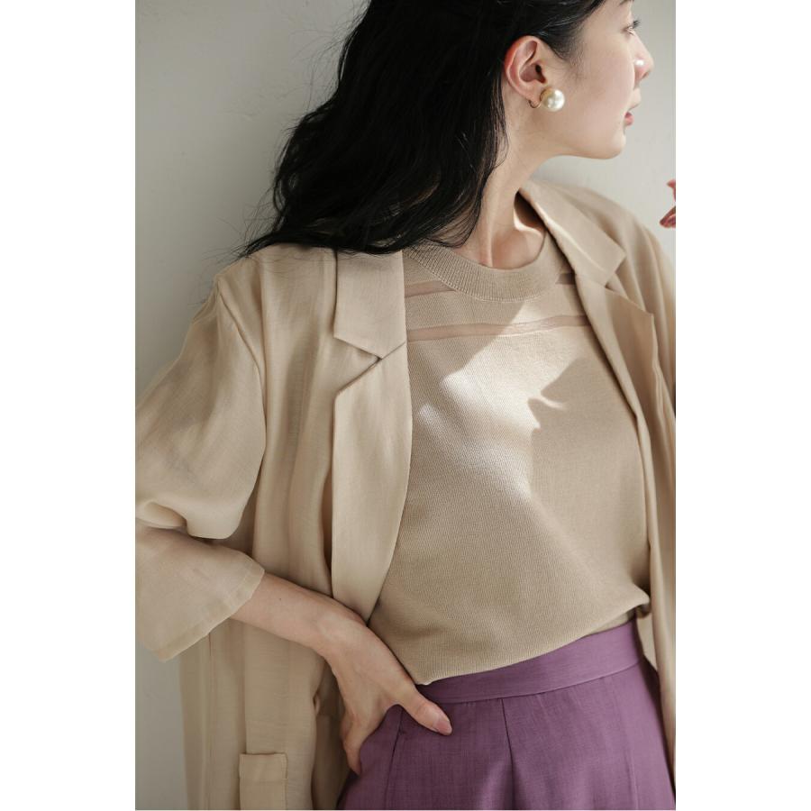 SからM/Lから2L対応 暑い秋に悩まない カラーニットトップス : CAWAII