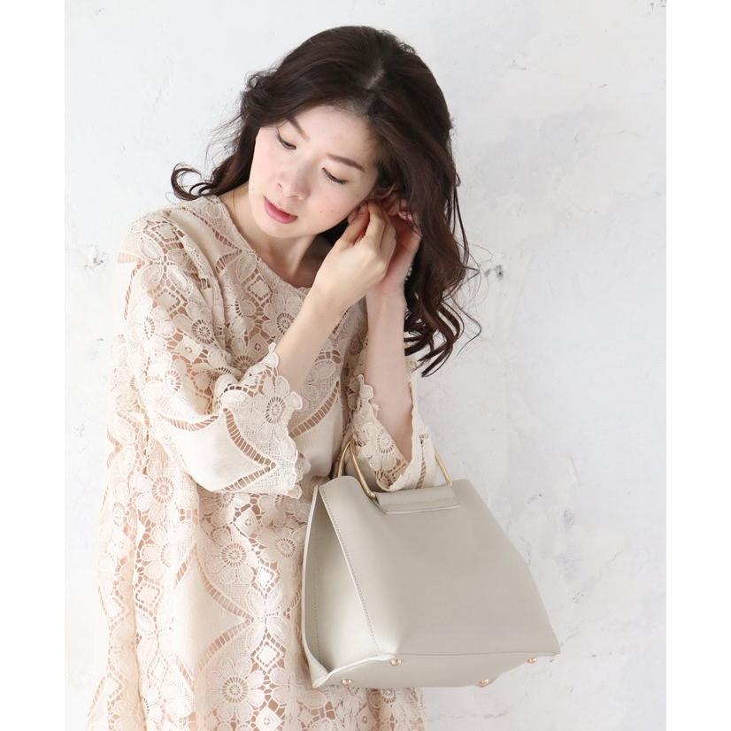 cawaii FRENCH PAVE 花とダイヤレースのミニワンピース ML 2L3L