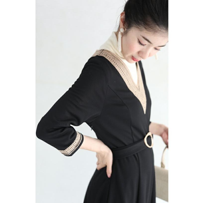 セール商品返品交換不可】cawaii SからM対応 黒 ベルト付き 細やかな