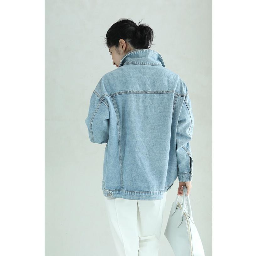 cawaii ビジュー輝く花レースデコレーションデニムジャケット : CAWAII
