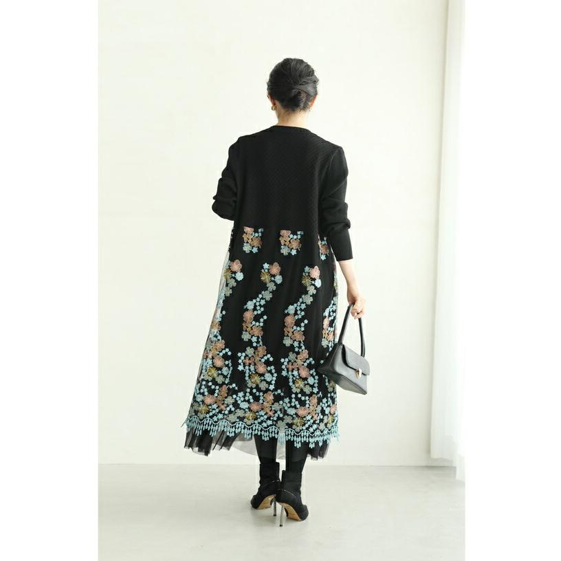 cawaii 花柄刺繍 ワンピース cawaii FRENCH PAVE 花柄 刺繍 ロング