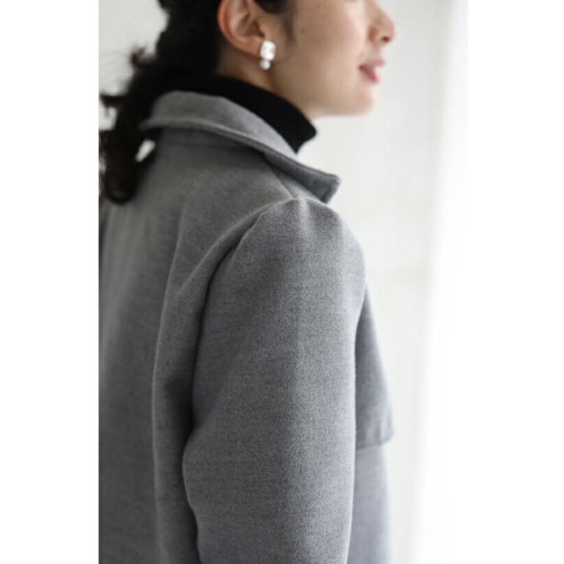 SからM対応 モコモコフェイクファーポケットのワンピースとジャケット2