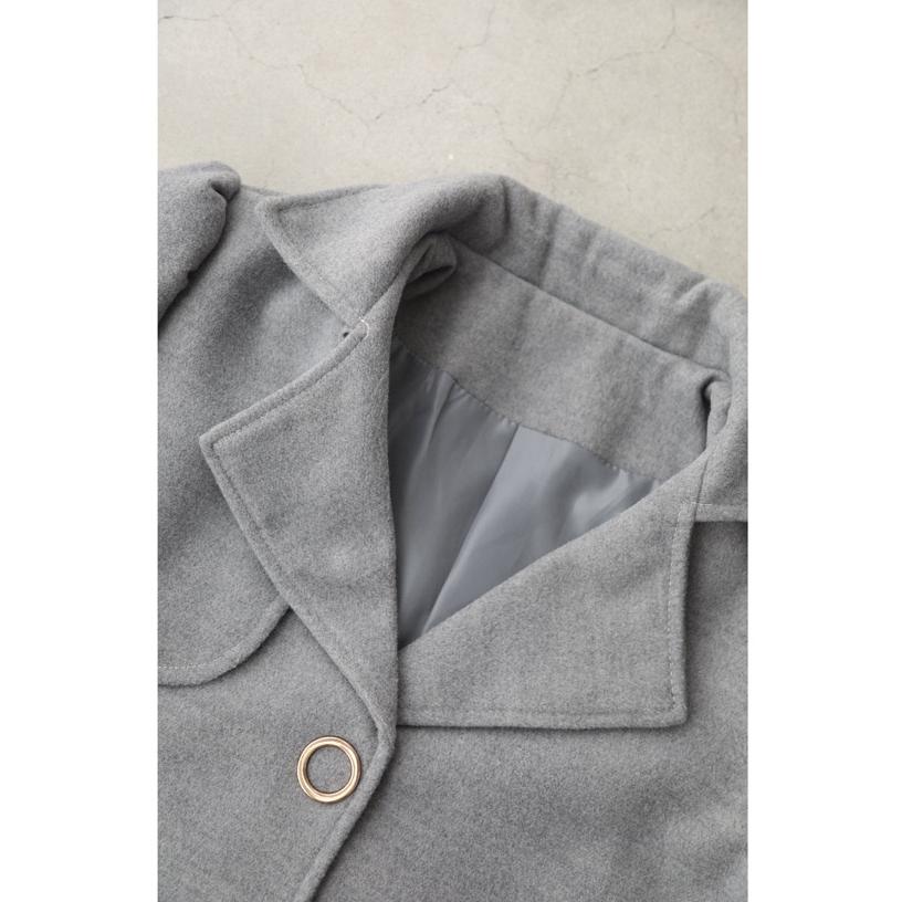 SからM対応 モコモコフェイクファーポケットのワンピースとジャケット2