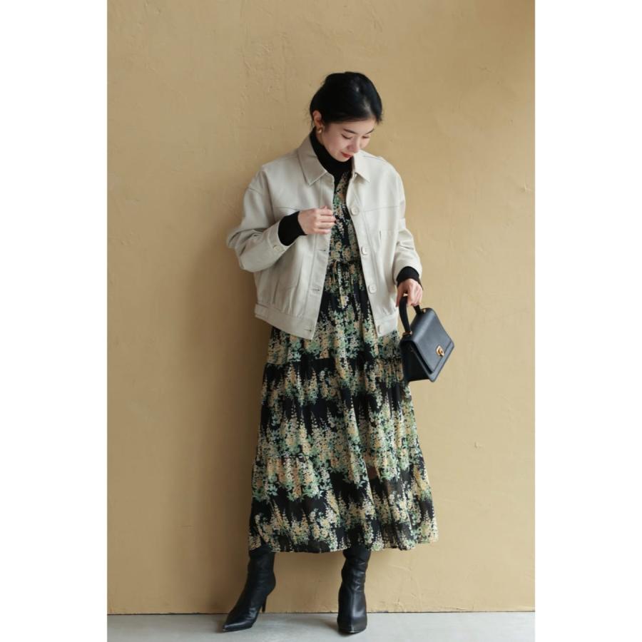 極美品✨ビアズリー　ニットコート ロング　ノーカラー　ゆったり　2024AW BEARDSLEY（ビアズリー）の「ニットコートロング（ノーカラーコート