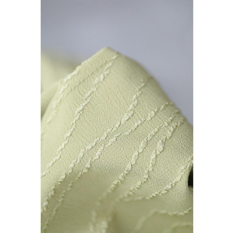 Sから3L対応 浮かぶなみなみラインの爽やかカラーワイドパンツ