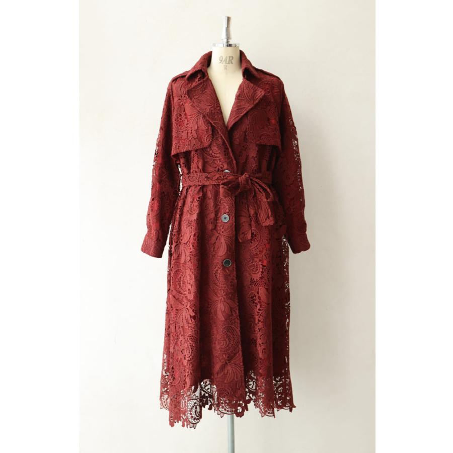 cawaii Sから3L対応 ラグジュアリーな全面レースのトレンチコート