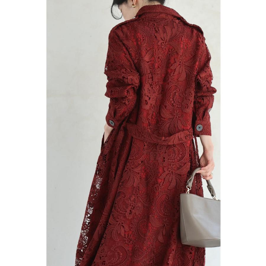 cawaii Sから3L対応 ラグジュアリーな全面レースのトレンチコート