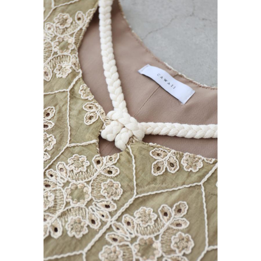Sから2L対応 美しさ織りなす花刺繍ロングワンピース : CAWAII - 通販