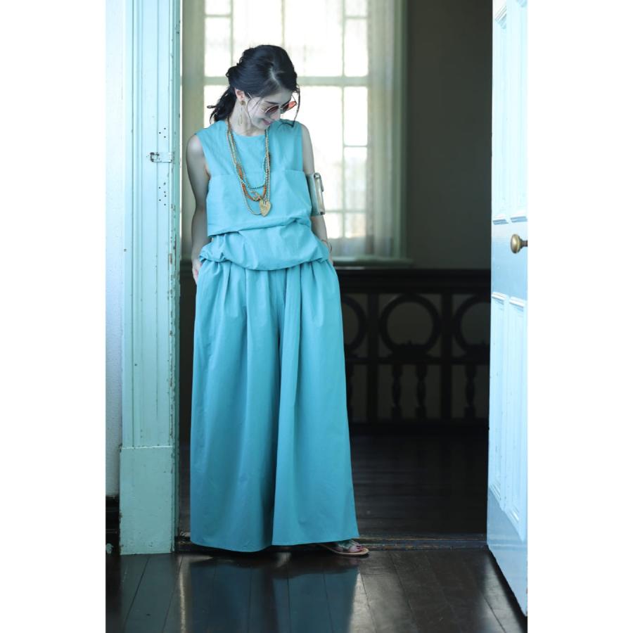 再入荷9月9日 バルーン裾プルオーバーとゆったりワイドパンツの2点セット【set】 cawaii w61480ps 涼感性 体型カバー 楽ちん 春 夏 綿 キレイめ シンプル コットン リゾート 旅行 セットアップ レディース ファッション 大人 ママ ミセス 30代 40代 50代 60代 福袋 バルーン裾プルオーバーとゆったりワイドパンツの2点セット : CAWAII