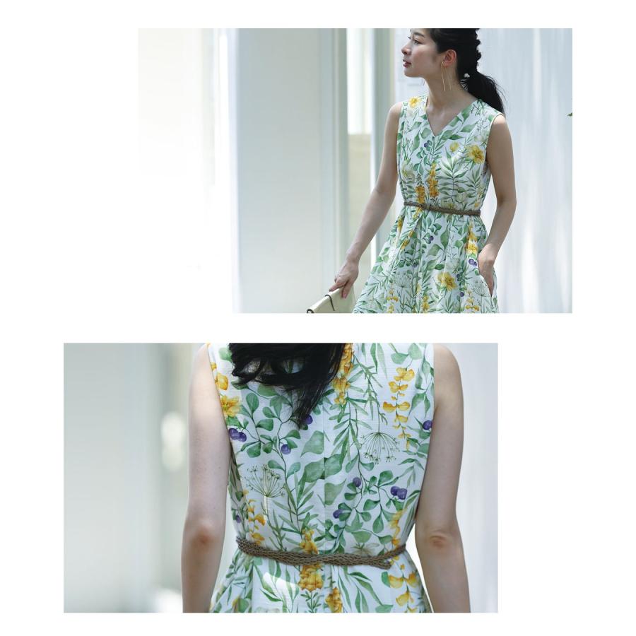 SからL対応 花々の美しさ広がるロングワンピース : CAWAII - 通販