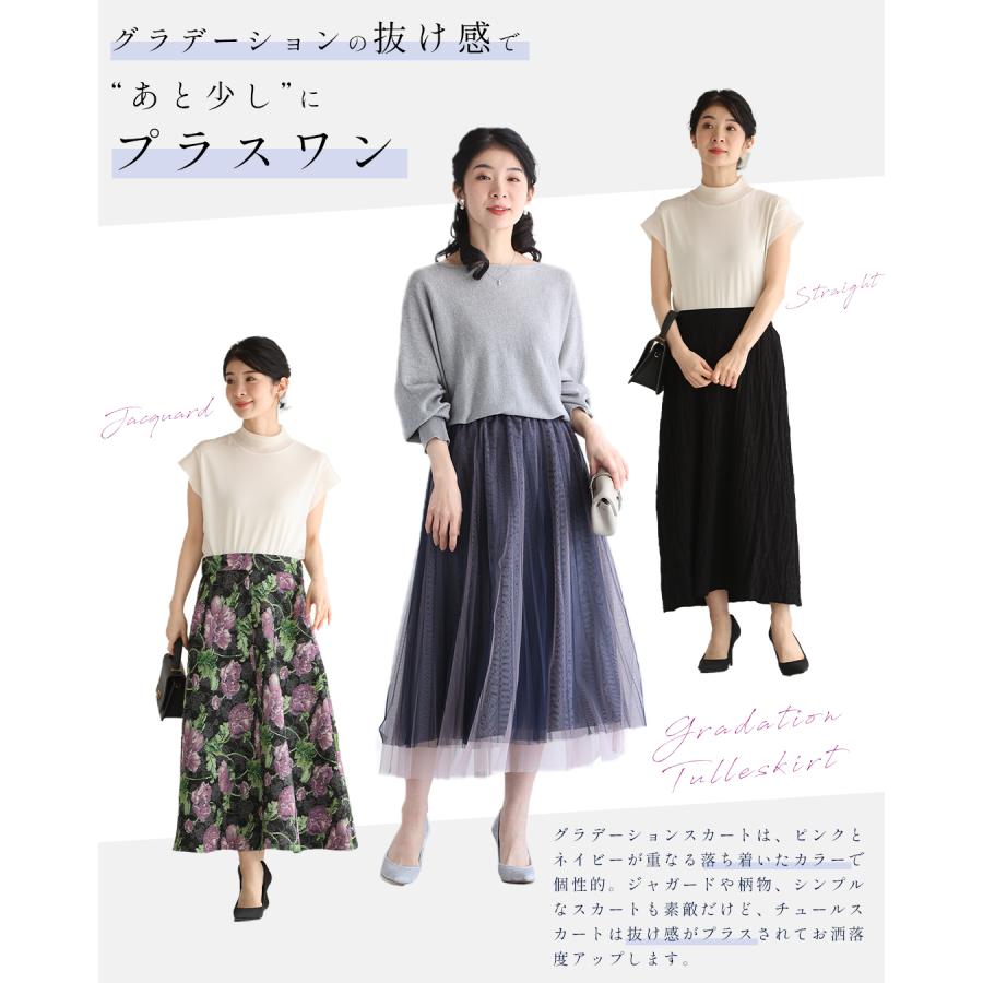 cawaii (ネイビー)(S~L/2L~3L対応)グラデーションチュール cawaii (ネイビー)(S~L/2L~3L対応)グラデーションチュール