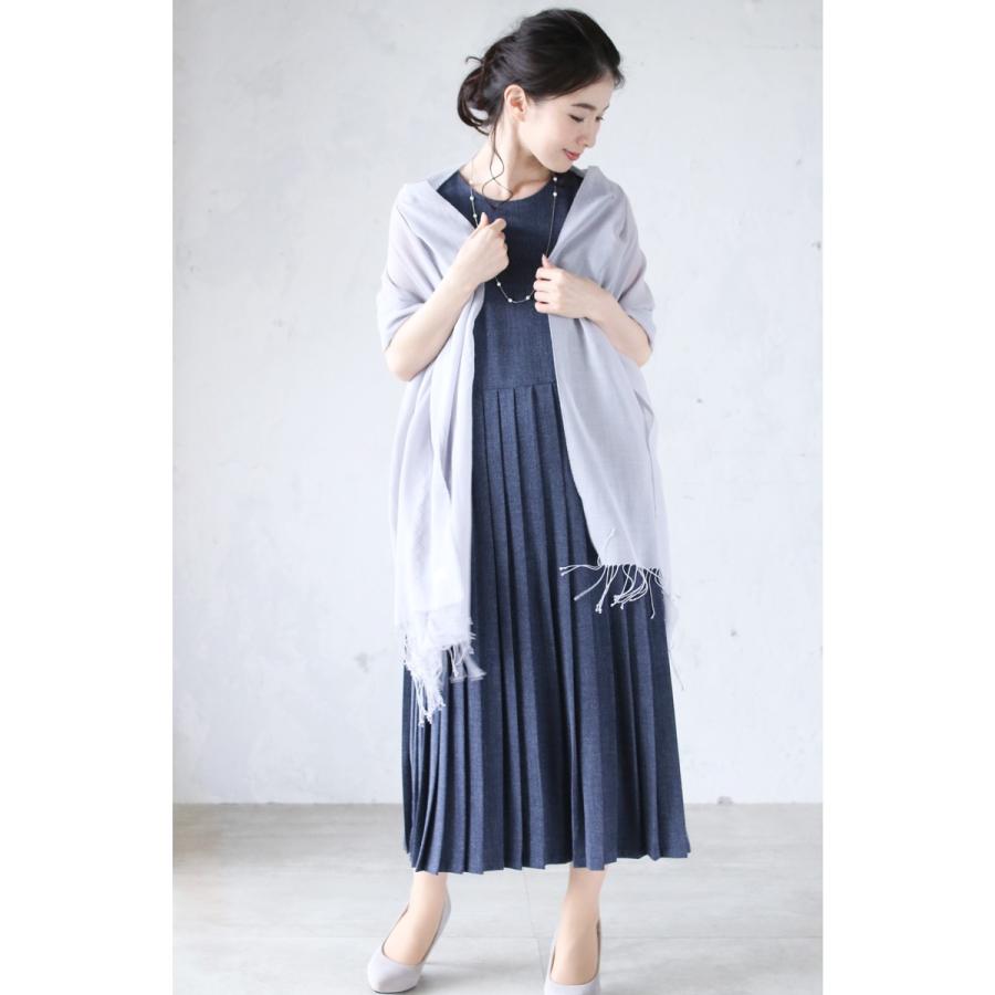 cawaii FRENCH PAVE 端正な佇まい 上品プリーツワンピース : CAWAII  