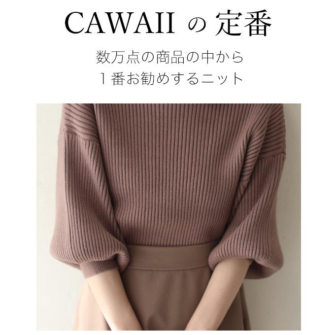 ニット レディース ピンク Cawaii ポワン袖 ボリューム袖 40代 上品 ニットセーター 冬 大人 クリスマス コーデ W8036 Br French Pave 通販 Yahoo ショッピング