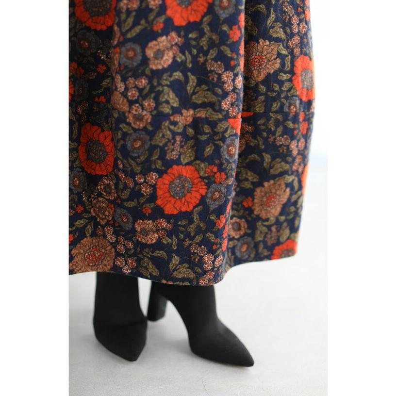 cawaii Lから3L対応 ノスタルジックを身に纏う 花柄コクーン