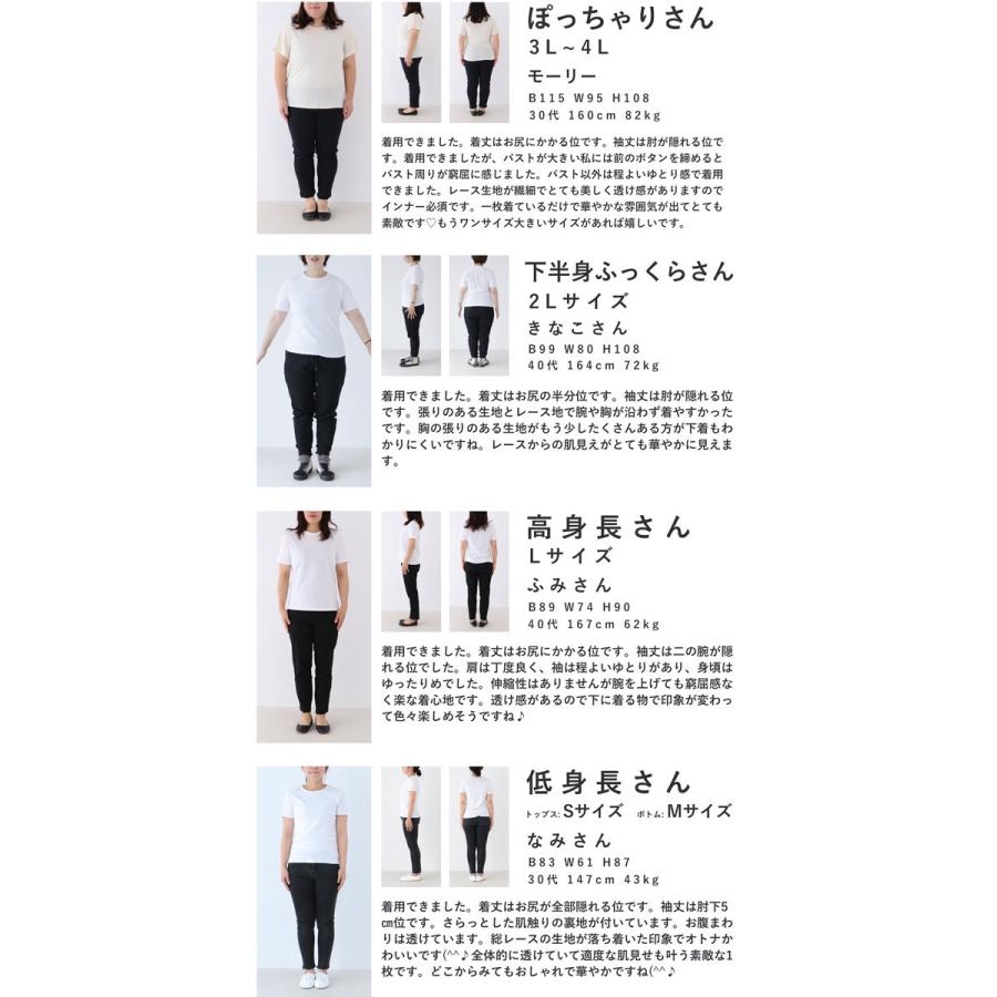 在庫限り Sから2l対応 優雅な大人の浮き彫りレースブラウストップス 人気が高い Www Technet 21 Org