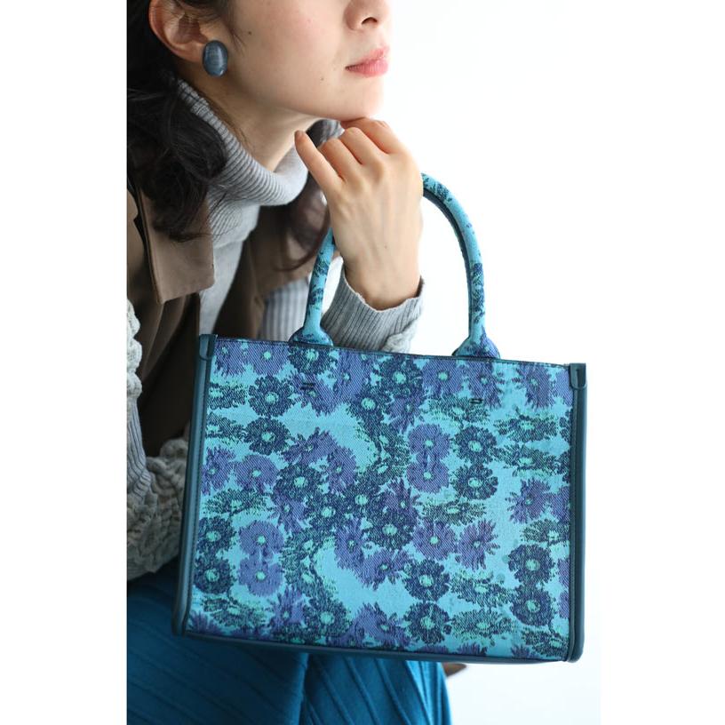 ショルダーベルト付き ハイクラスな一品 ジャガード織りトート ショルダーベルト付き ハイクラスな一品 ジャガード織りトート
