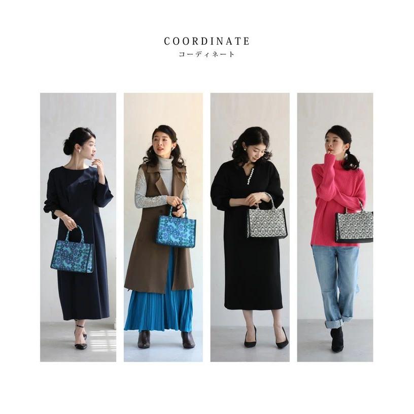 ショルダーベルト付き ハイクラスな一品 ジャガード織りトート ショルダーベルト付き ハイクラスな一品 ジャガード織りトート