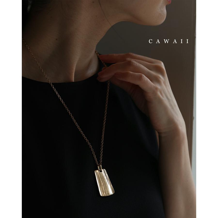 アンティーク風な質感のゴールドプレートネックレス : CAWAII - 通販 